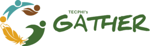 TECPHI's GATHER (icon and wordmark)